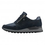 Pantofi piele naturala dama - albastru, Waldlaufer - relax, confort, ortopedic - H64007-307-194-Hiroko-Albastru