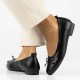 Balerini piele naturala dama negru Filippo DP6249-24-BK-Negru